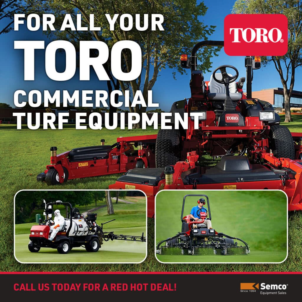Semco Equipment Sales Dealer of Toro Commercial Turf Equipment